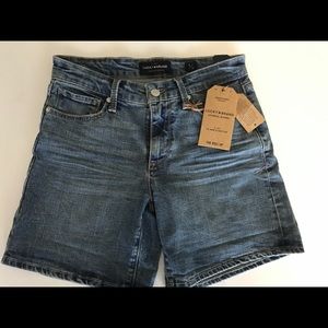 NWT Lucky Brand The Roll Up Denim Shorts Size 2/26